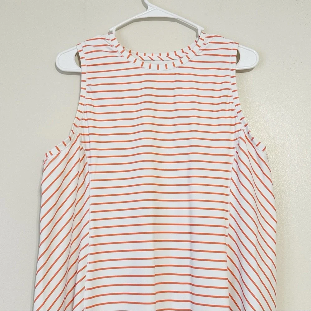 Southern Tide Lyllee Perfromance Golf Outdoor Striped Sleeveless Dress